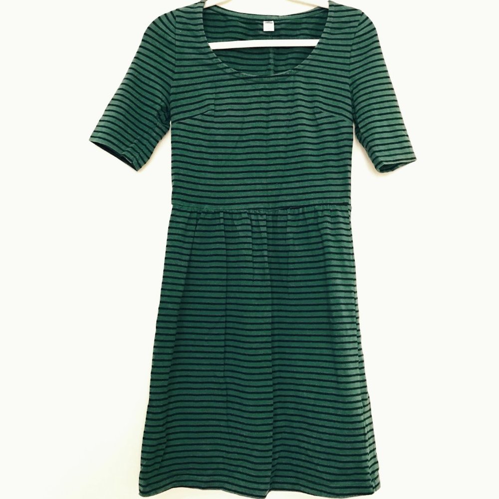 Old Navy Green Striped Dress